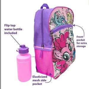 Backpack my little pony 5 pieces